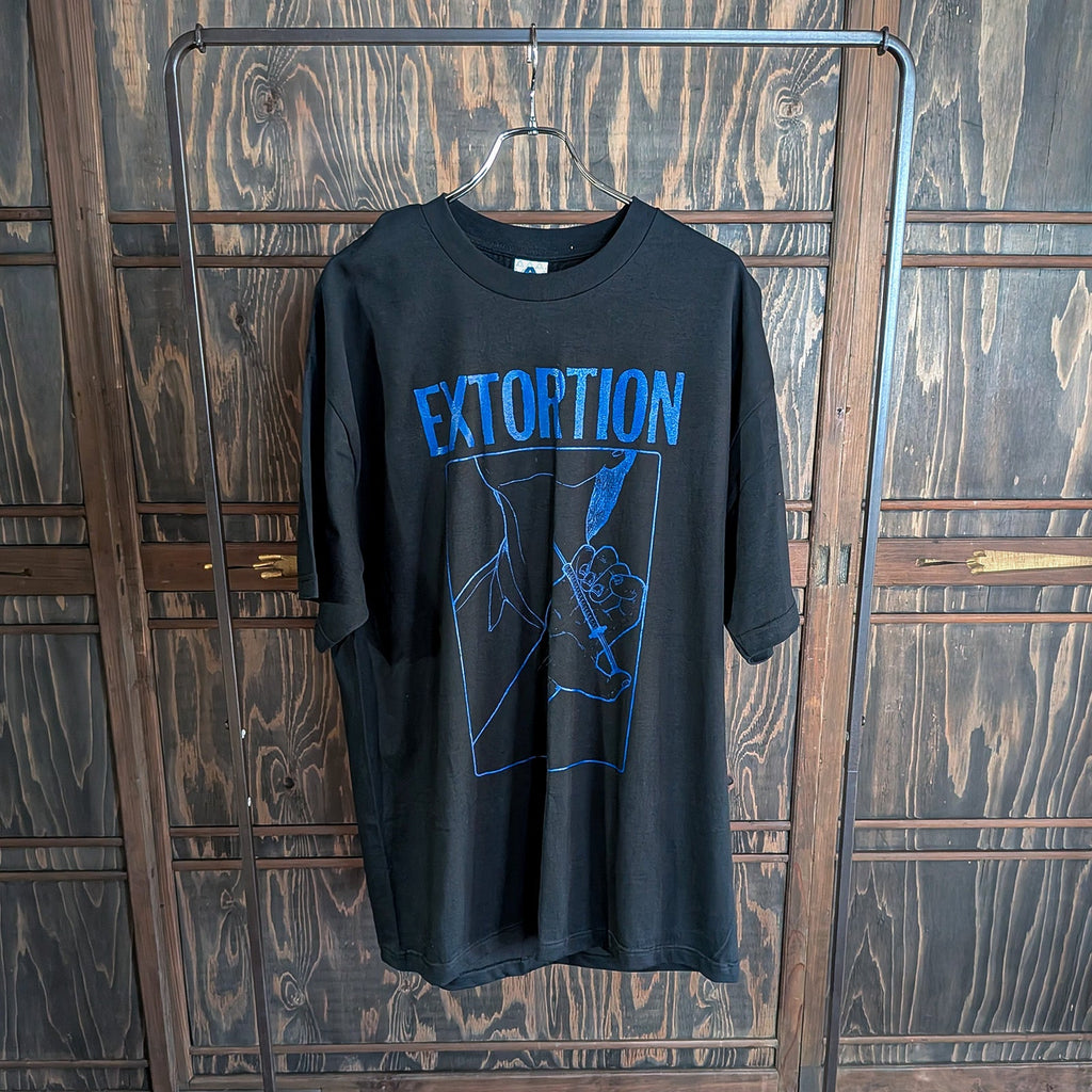 EXTORTION Graphic T-Shirt – Black / Blue – XL T-SHIRTS - ALBUM RICET-SHIRTS