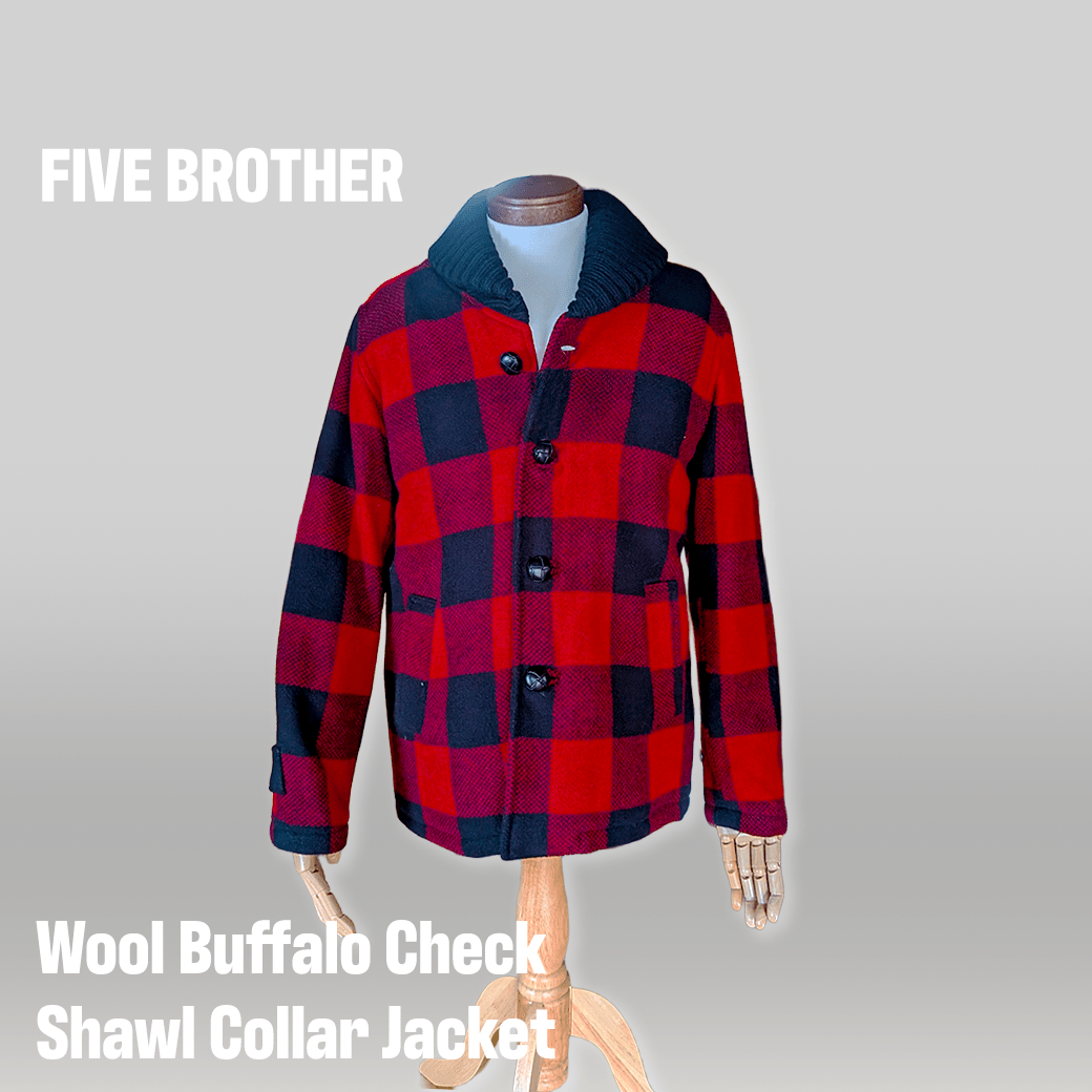 FIVE BROTHER ウールバッファローチェックジャケット - ALBUM RICE