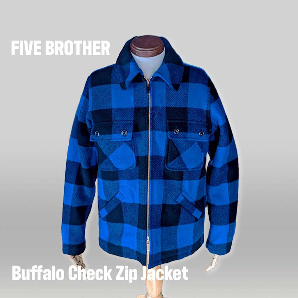 FIVE BROTHER／バッファローチェック ワークシャツジャケット