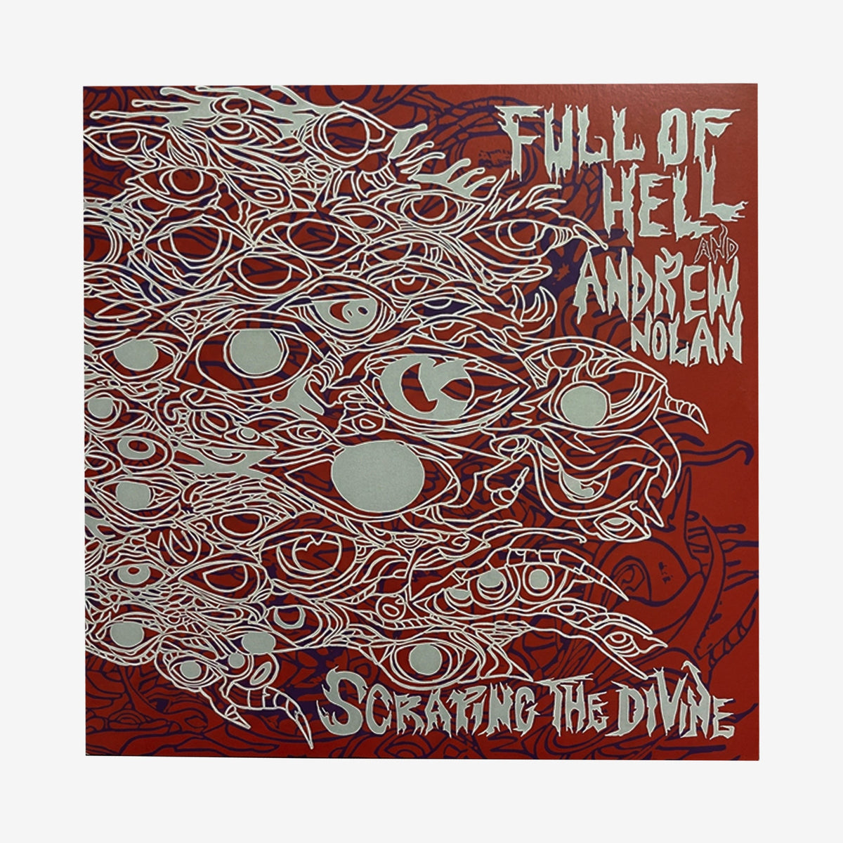 FULL OF HELL and ANDREW NOLAN / Scraping The Divine LP - Red & White Galaxy