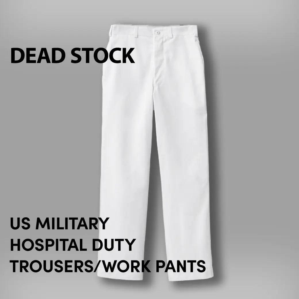 デッドストック 米軍 HOSPITAL DUTY（ホスピタル デューティー）ホワイト トラウザーズ / ワークパンツ パンツ - ALBUM RICEパンツ