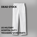 デッドストック 米軍 HOSPITAL DUTY（ホスピタル デューティー）ホワイト トラウザーズ / ワークパンツ