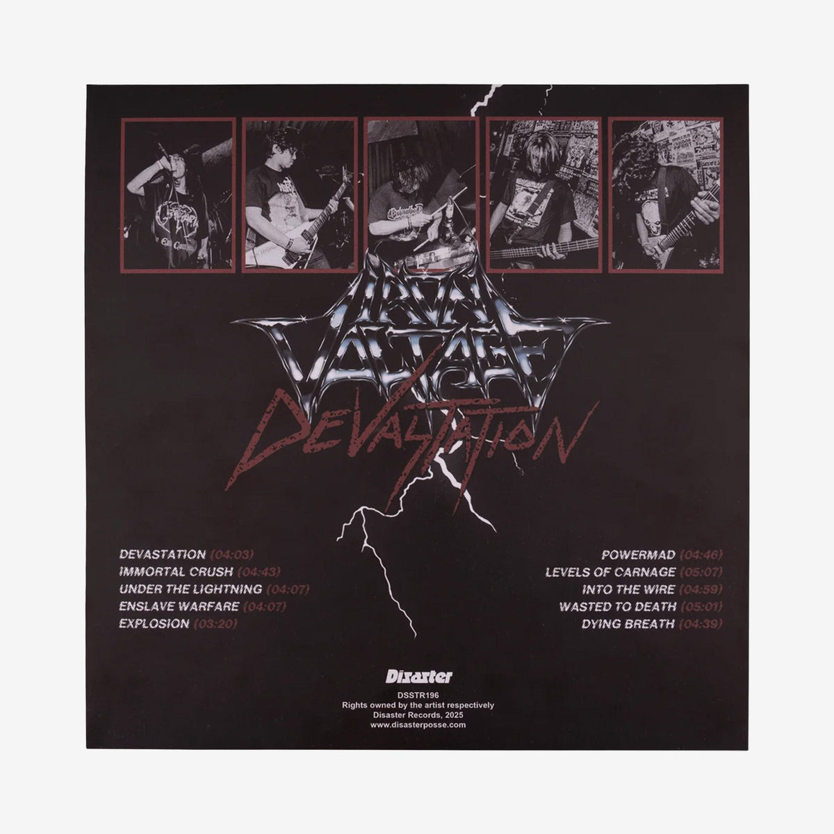 IRON VOLTAGE – DEVASTATION LP〈180G BLACK VINYL〉 レコード - ALBUM RICEレコード