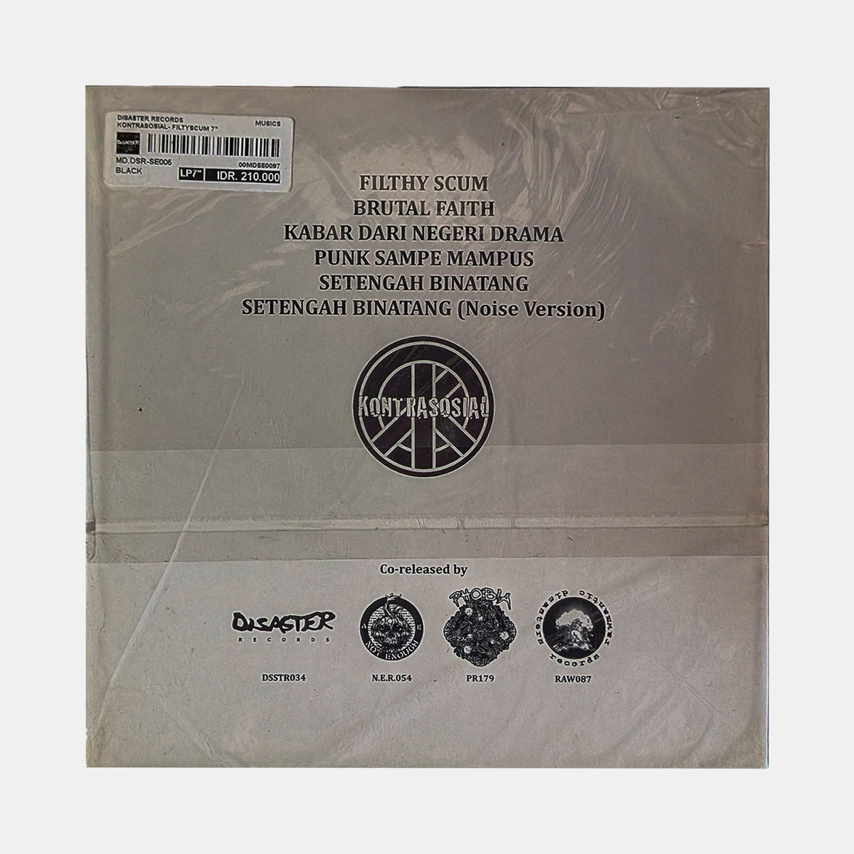 KONTRASOSIAL – FILTHY SCUM EP 7″