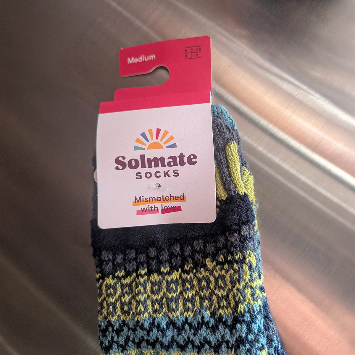Solmate Socks クルーソックス LEMONGRASS M 25～27cm