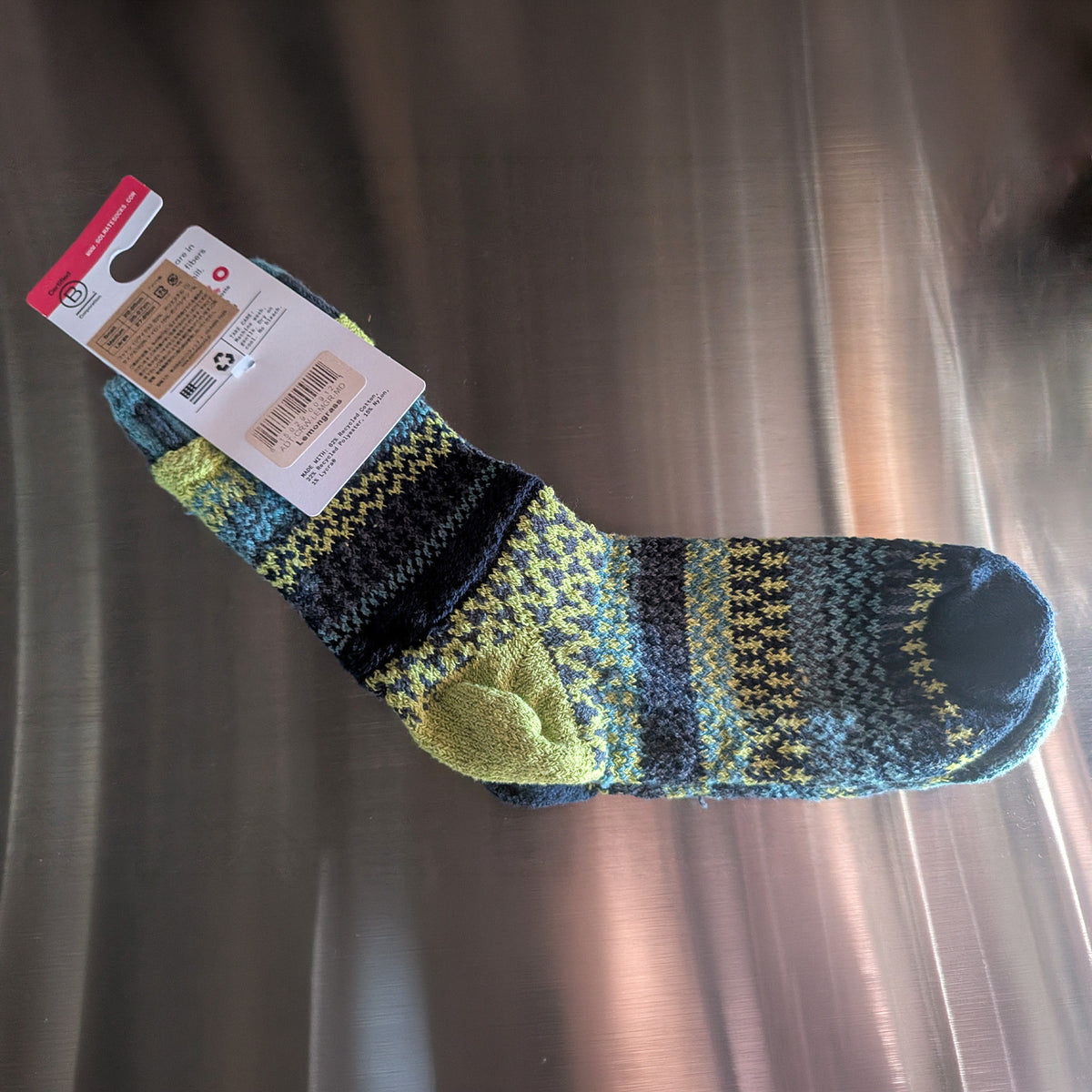 Solmate Socks クルーソックス LEMONGRASS M 25～27cm