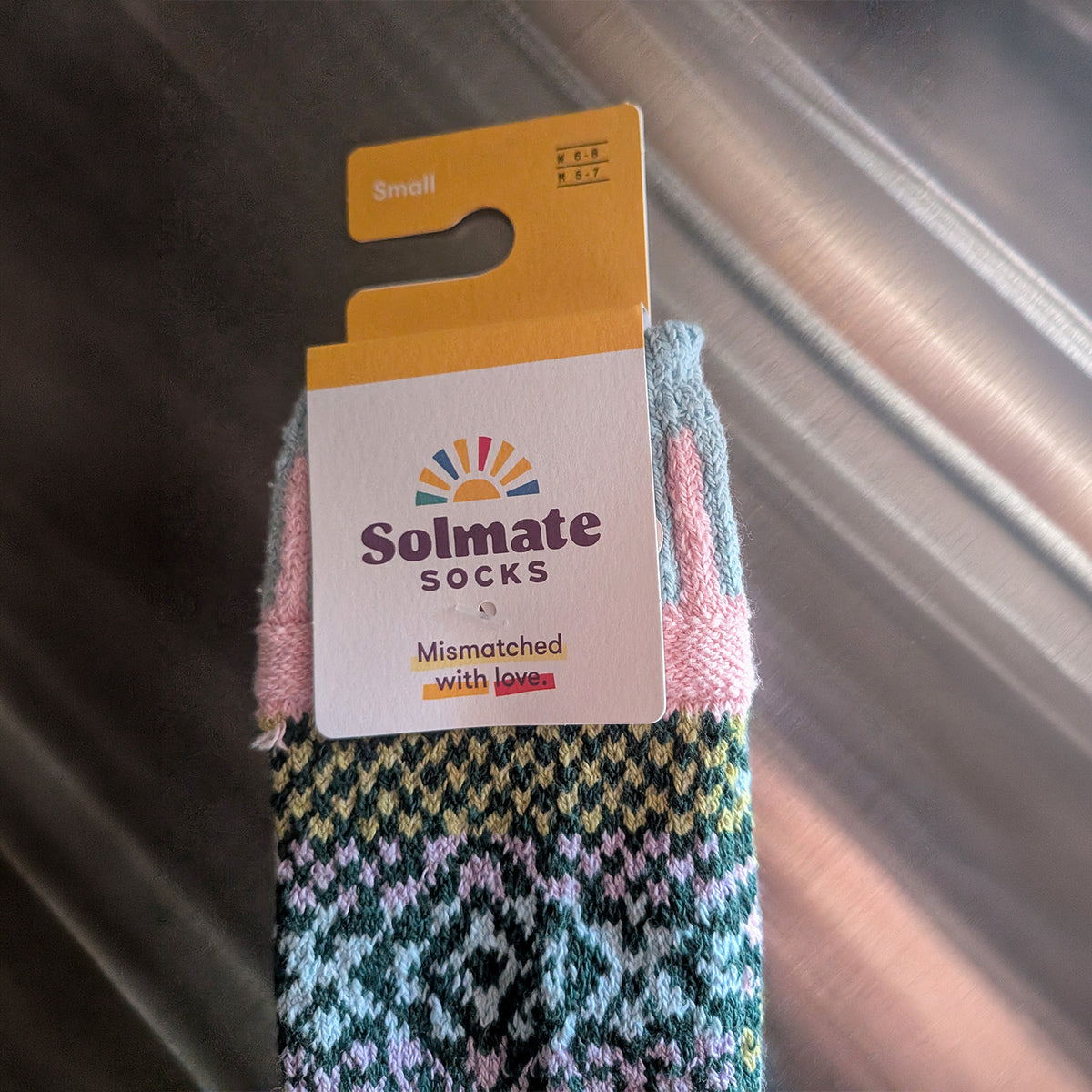 Solmate Socks クルーソックス LILAC S 22～25cm