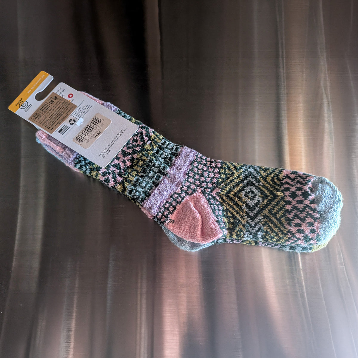 Solmate Socks クルーソックス LILAC S 22～25cm