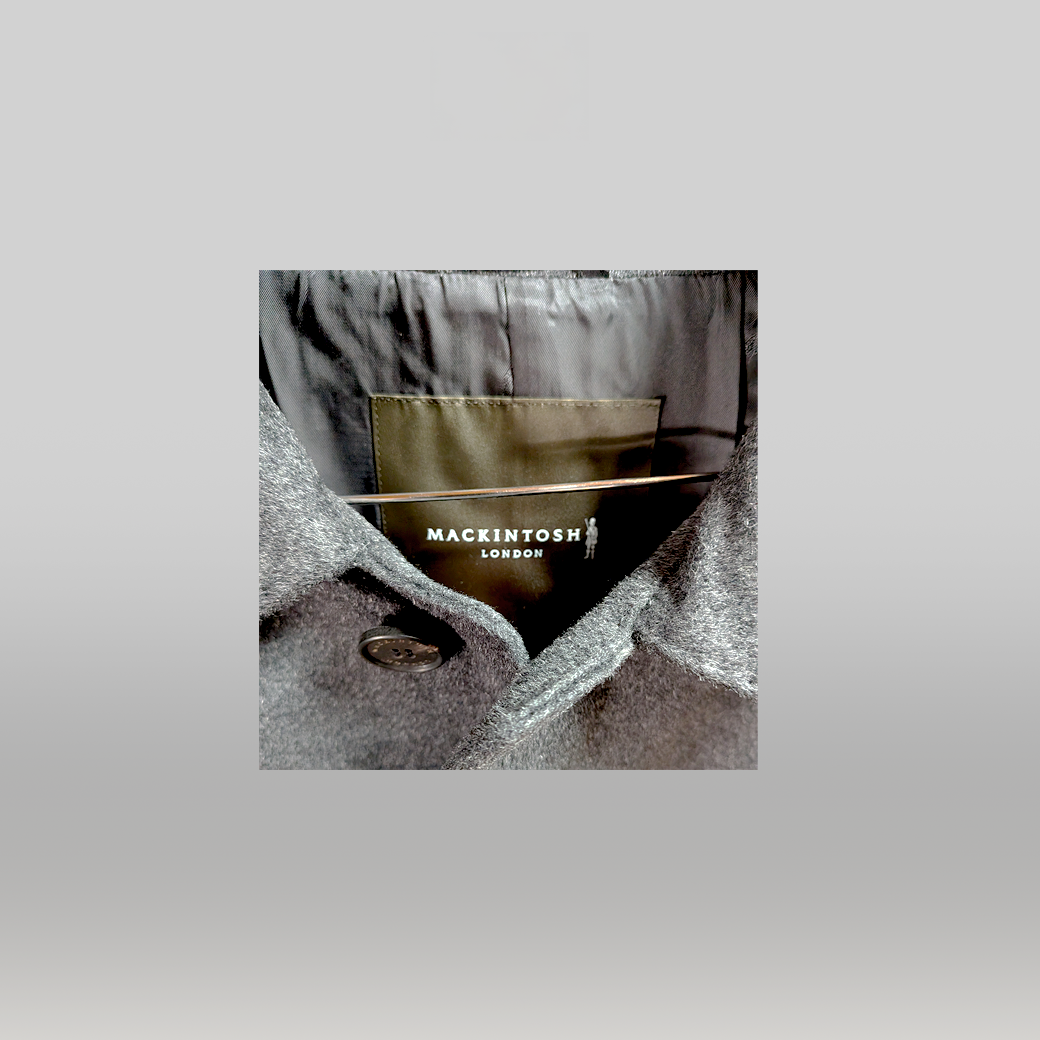 MACKINTOSH LONDON（マッキントッシュ ロンドン） ウールステンカラーコート チャコールグレー