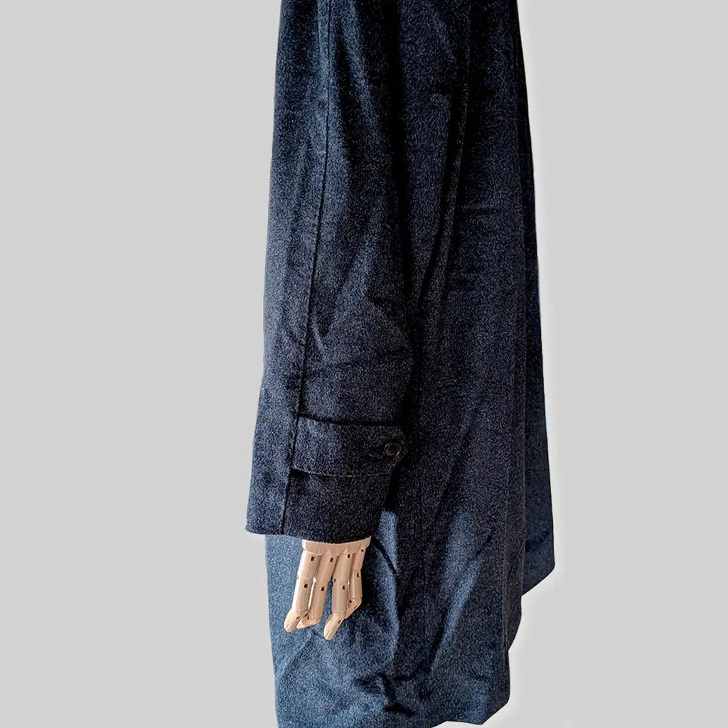 MACKINTOSH LONDON Wool Balmacaan Coat / Charcoal / Size 38 - ALBUM RICE