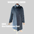 MACKINTOSH LONDON Wool Balmacaan Coat / Charcoal / Size 38 ALBUM RICE