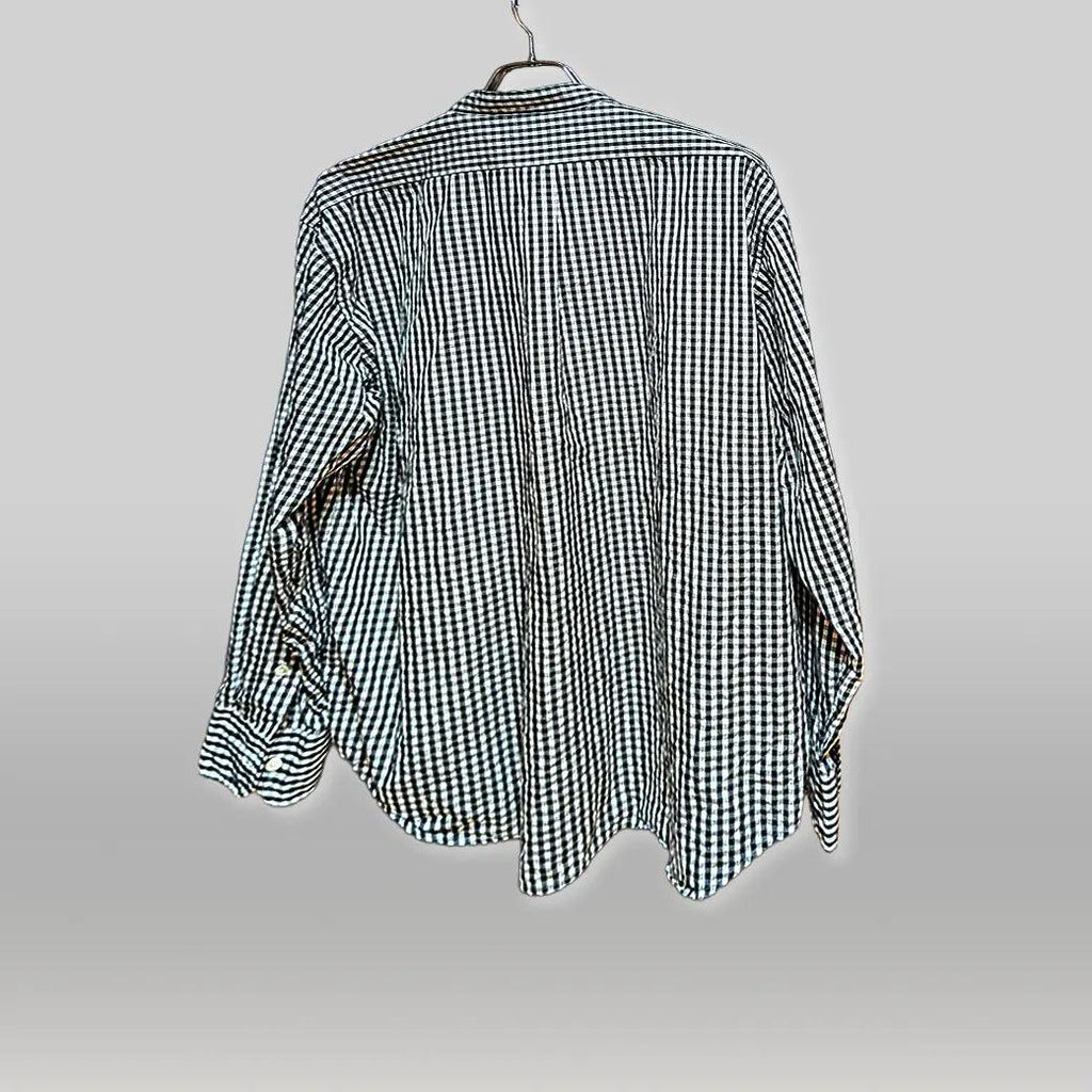 MANUAL ALPHABET ギンガムチェックシャツ（ブラック × ホワイト / size 3 / MADE IN JAPAN / USED） 商品画像 2