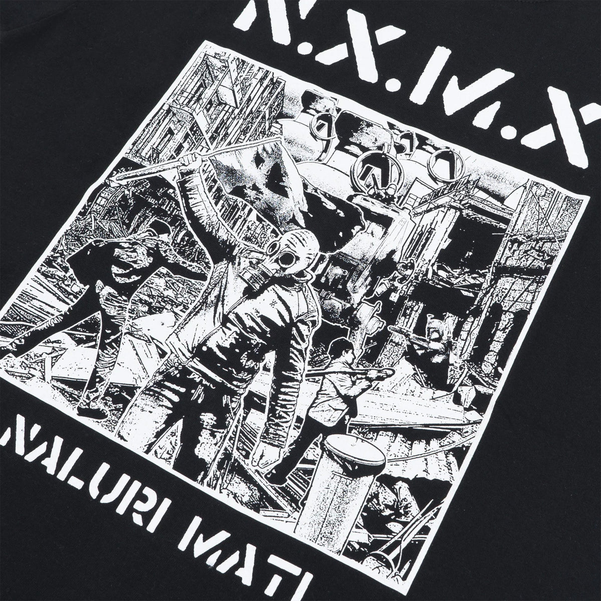 NALURI MATI（NXMX）グラフィックTシャツ｜ブラック T-SHIRTS - ALBUM RICET-SHIRTS