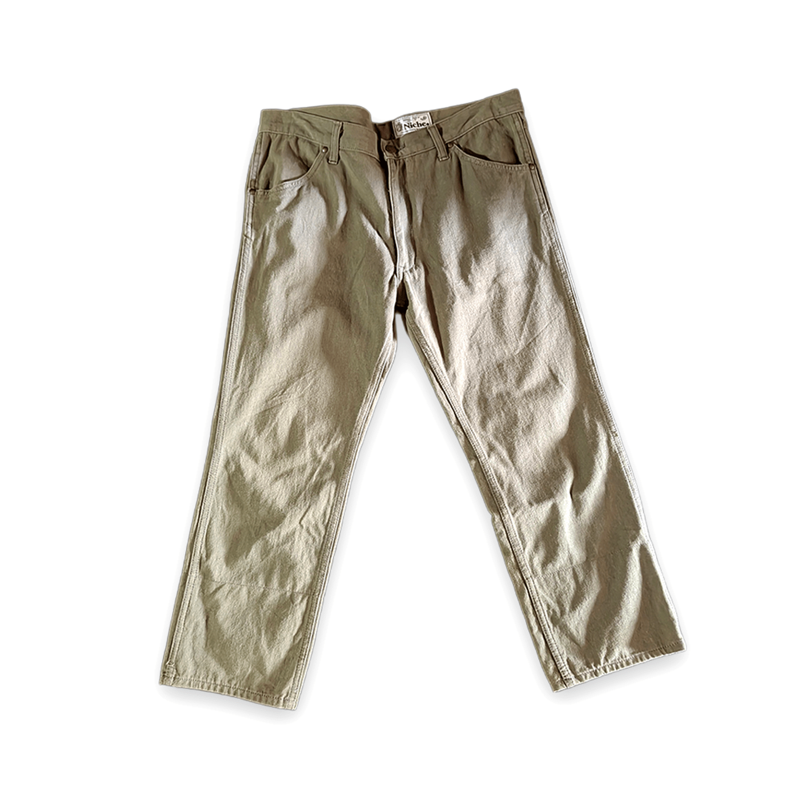Niche. Made in Japan Cotton Pants Olive パンツ - ALBUM RICEパンツ