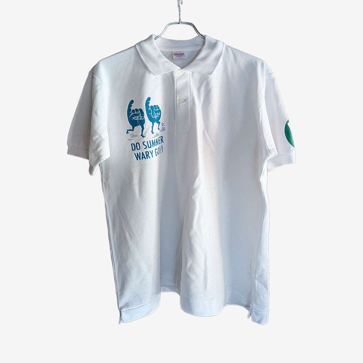 ROKUROKU “DO SUMMER WARY GO!!” POLO SHIRT / WHITE