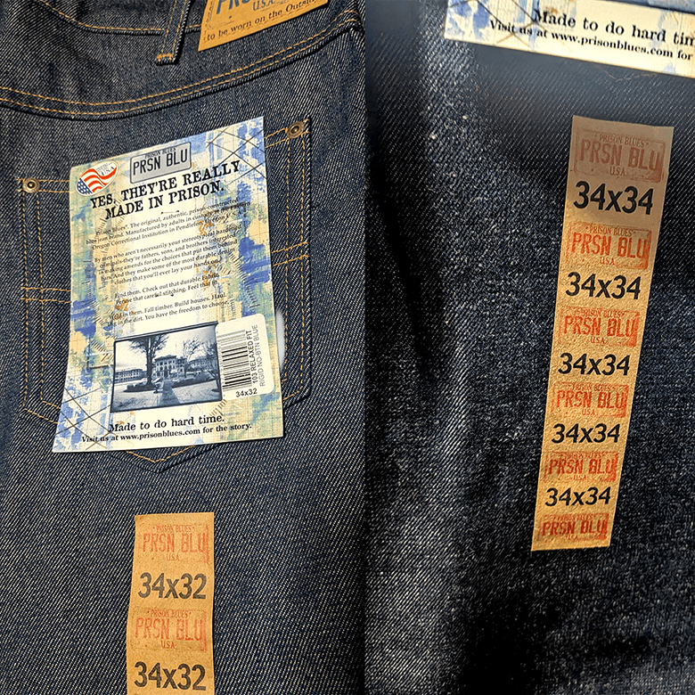 PRISON BLUES Rigid Blue Relaxed Fit Jeans / USA製 パンツ - ALBUM RICEパンツ