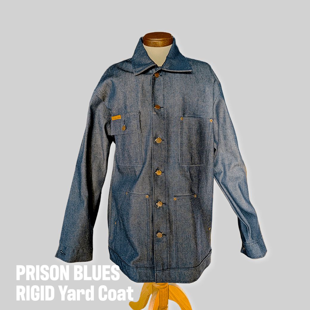 Prison Blues – Rigid Yard Coat / リジッドデニムワークコート アウター - ALBUM RICEアウター