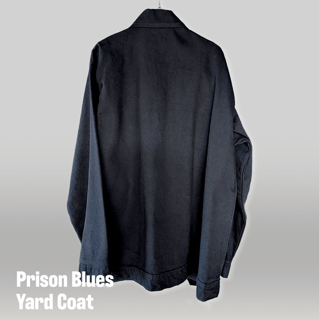 Prison Blues Yard Coat / Black / MEDIUM / USA Work Style - ALBUM RICE