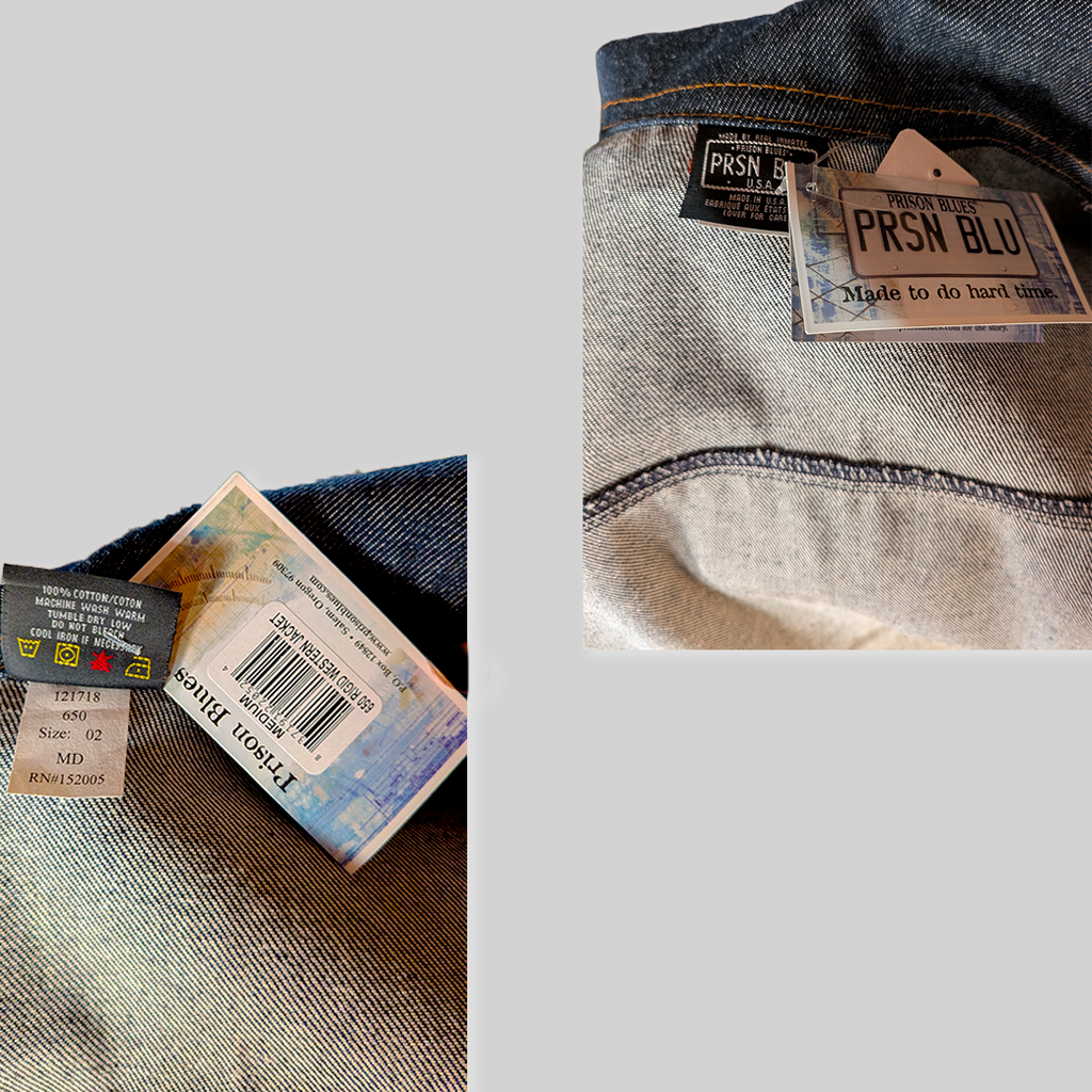 prison blues Westan jacket Rigid Blue