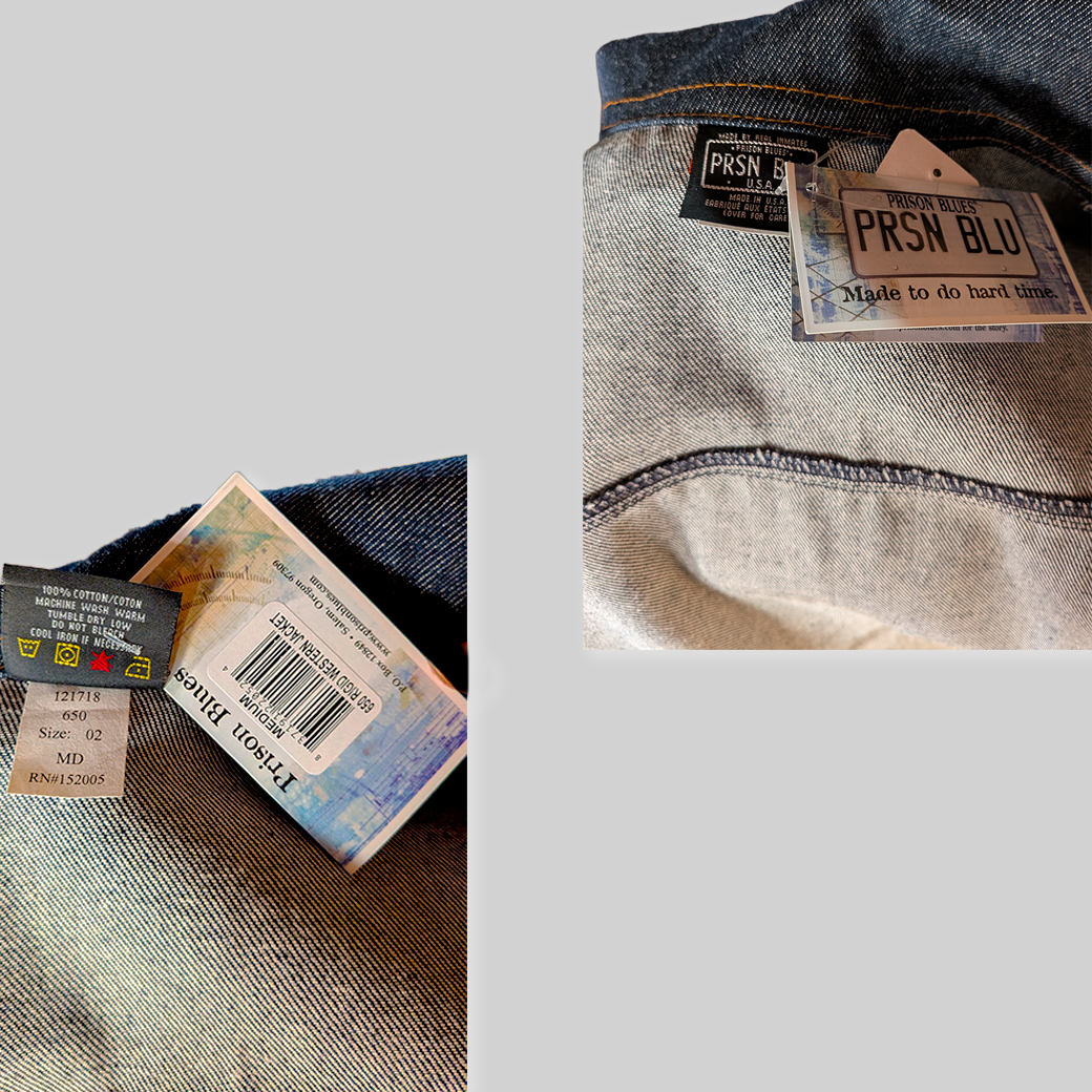 prison blues Westan jacket Rigid Blue