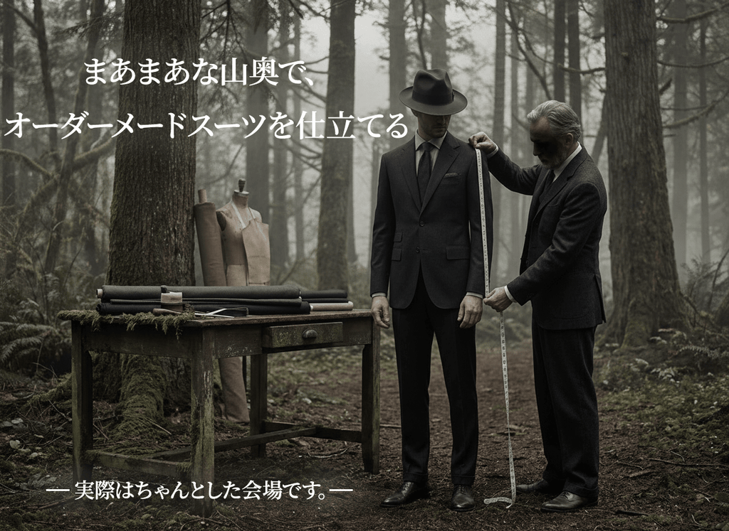 【限定体験】山奥オーダーメード - 森の中で仕立てる特別な一着 体験・サービス - ALBUM RICE体験・サービス