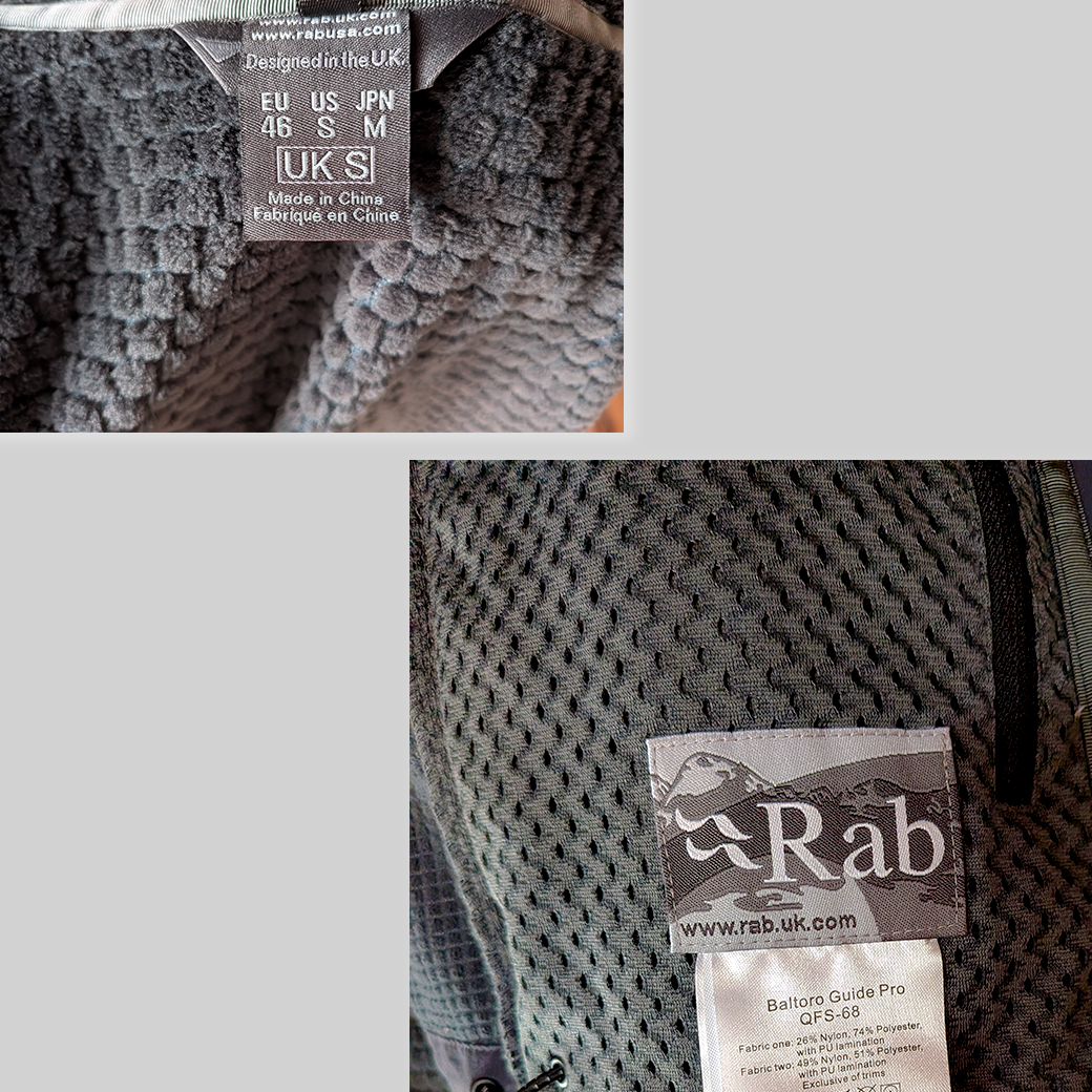 Rab Baltoro Guide Pro Softshell Jacket / Black / UK S ALBUM RICE