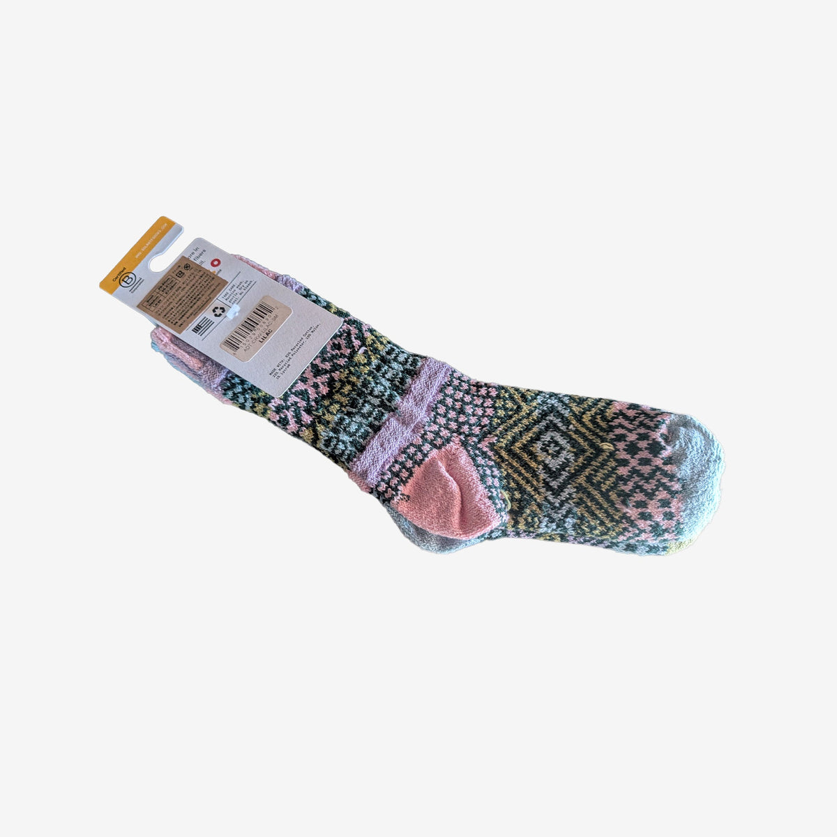 Solmate Socks クルーソックス LILAC S 22～25cm