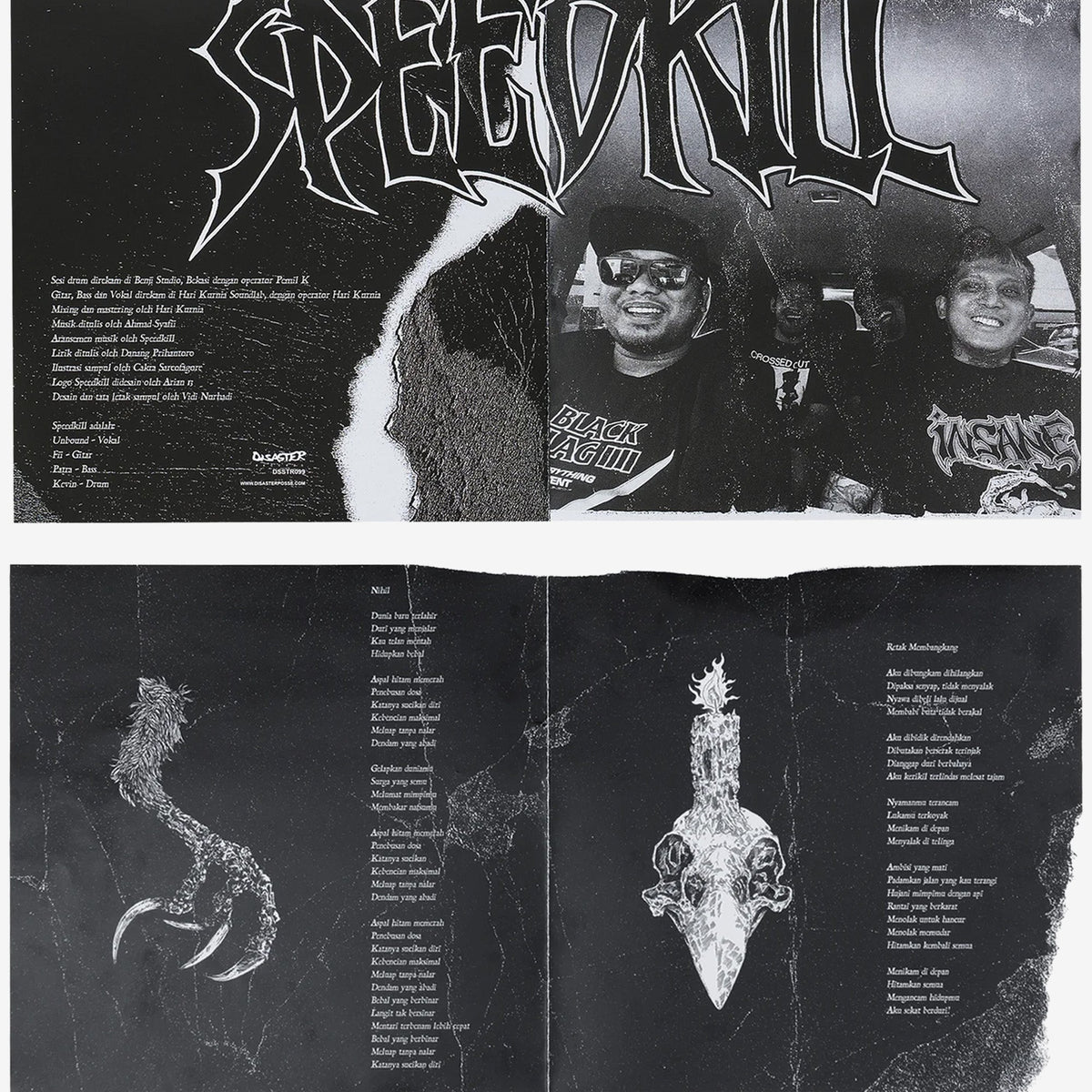 SPEEDKILL – Nihil / Retak Membangkang 7″ レコード - ALBUM RICEレコード