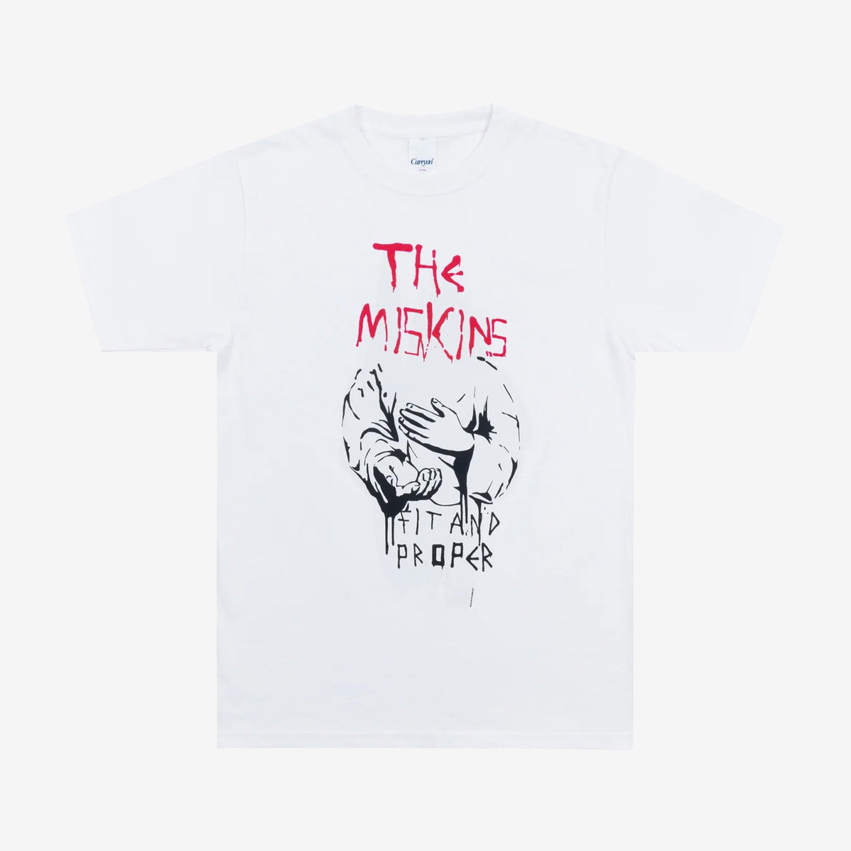 THE MISKINS「FIT AND PROPER」グラフィックTシャツ｜ホワイト T-SHIRTS - ALBUM RICET-SHIRTS