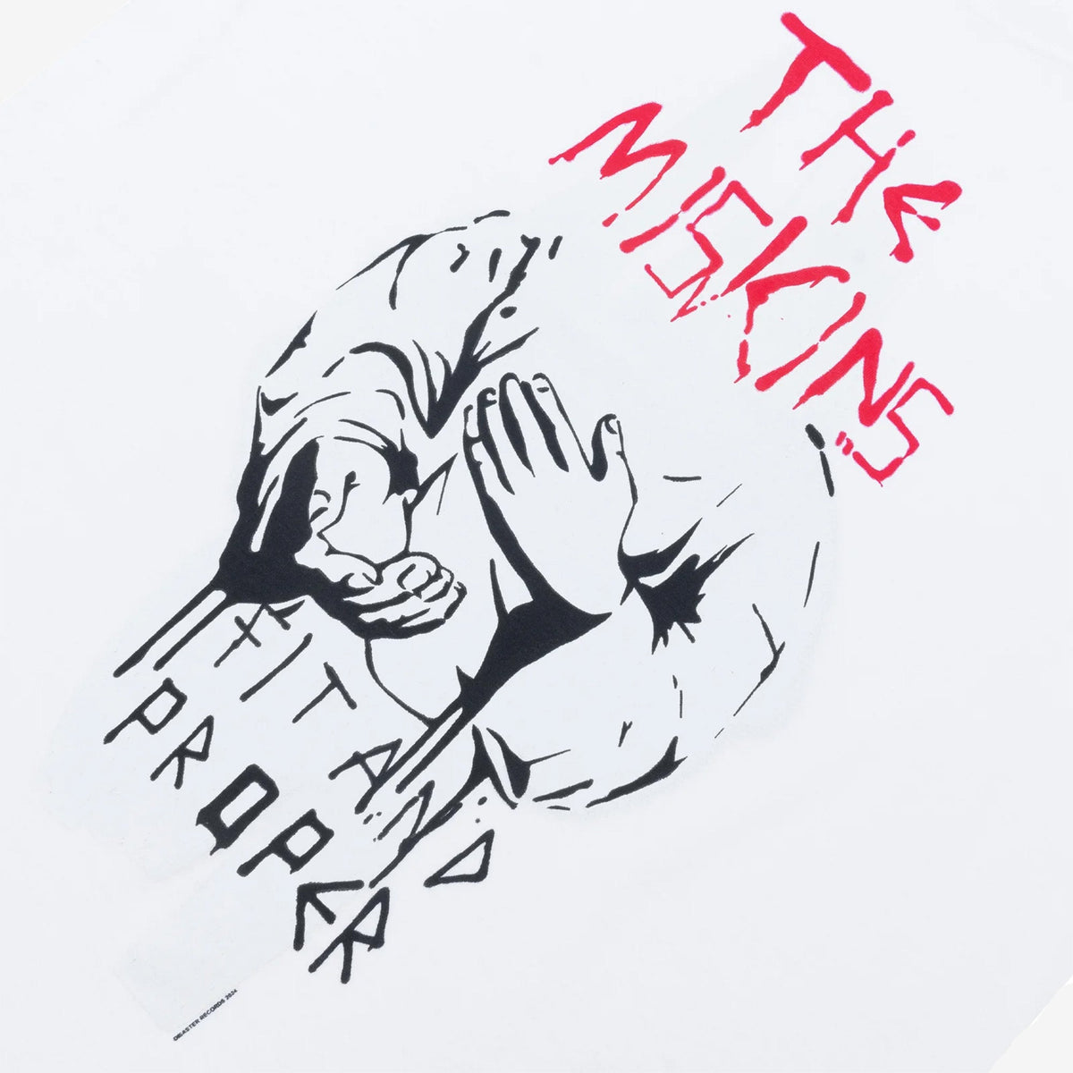 THE MISKINS「FIT AND PROPER」グラフィックTシャツ｜ホワイト T-SHIRTS - ALBUM RICET-SHIRTS