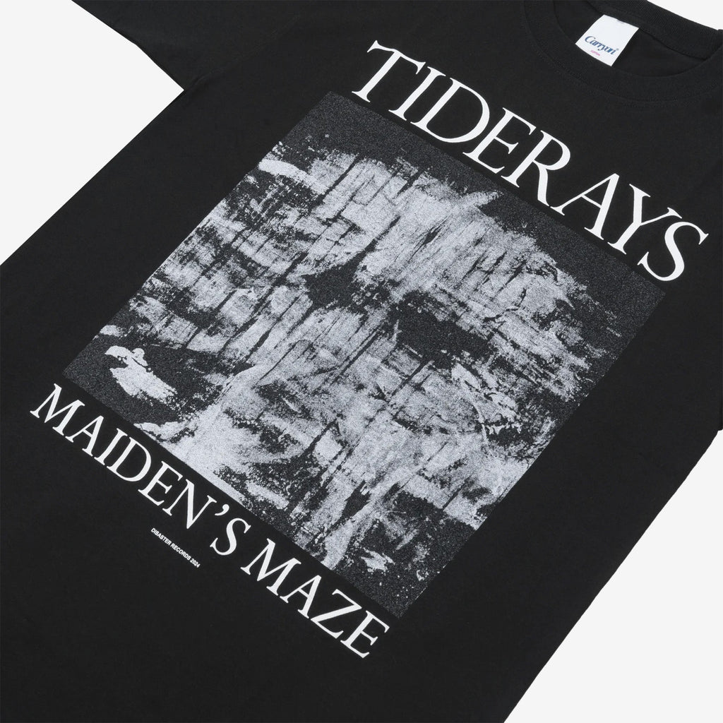 TIDERAYS「MAIDEN」グラフィックTシャツ｜ブラック T-SHIRTS - ALBUM RICET-SHIRTS