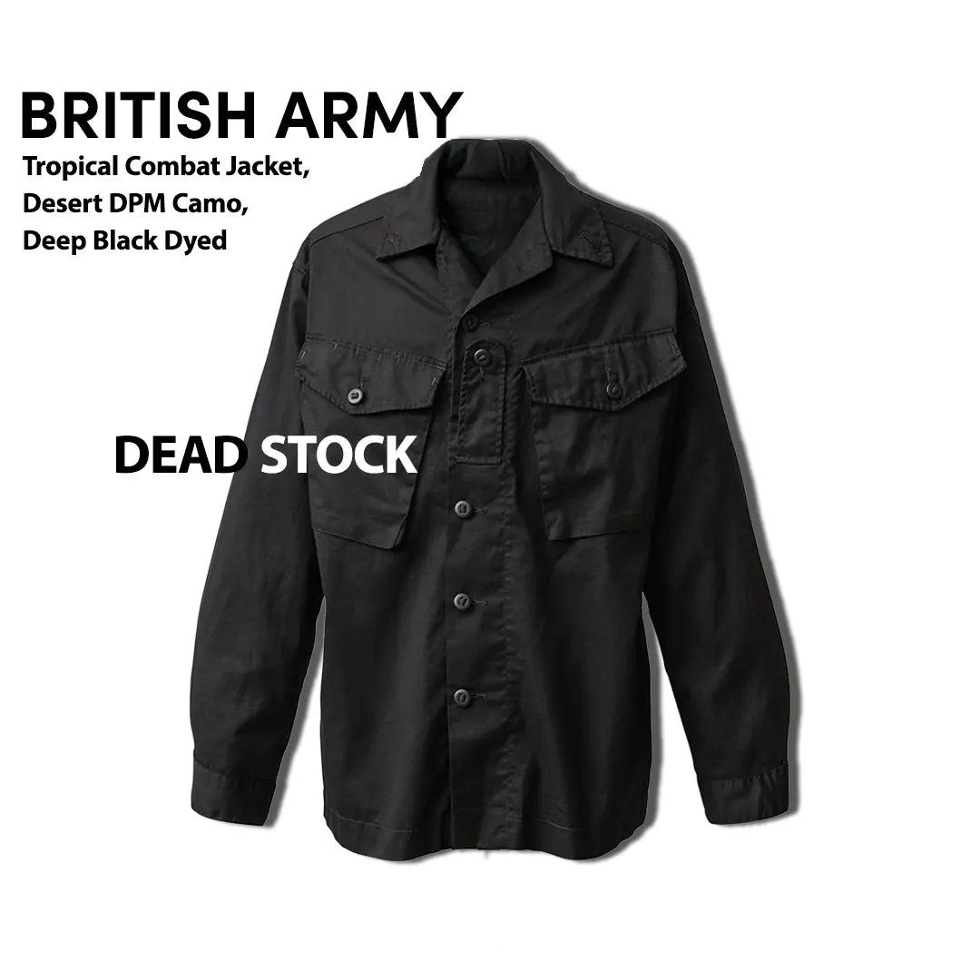 デッドストック イギリス軍 TROPICAL COMBAT ジャケット デザートDPMカモ DEEP BLACK染め アウター - ALBUM RICEアウター