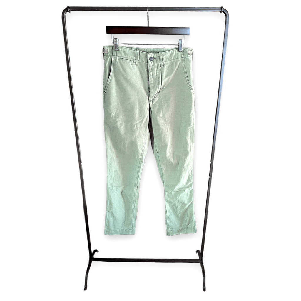 WORKERS Cotton Pants Olive / SMALL SLIM パンツ - ALBUM RICEパンツ